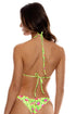 Luli Fama Ti Amo Ruffle Trim Seamless Triangle Top